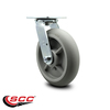 Service Caster 8 Inch Thermoplastic Rubber Wheel Swivel Caster with Ball Bearing SCC-30CS820-TPRBD